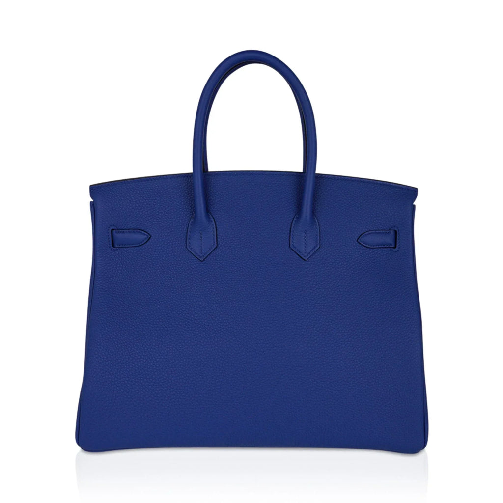 Birkin 35 Bag Blue de France Togo Leather with Palladium Hardware