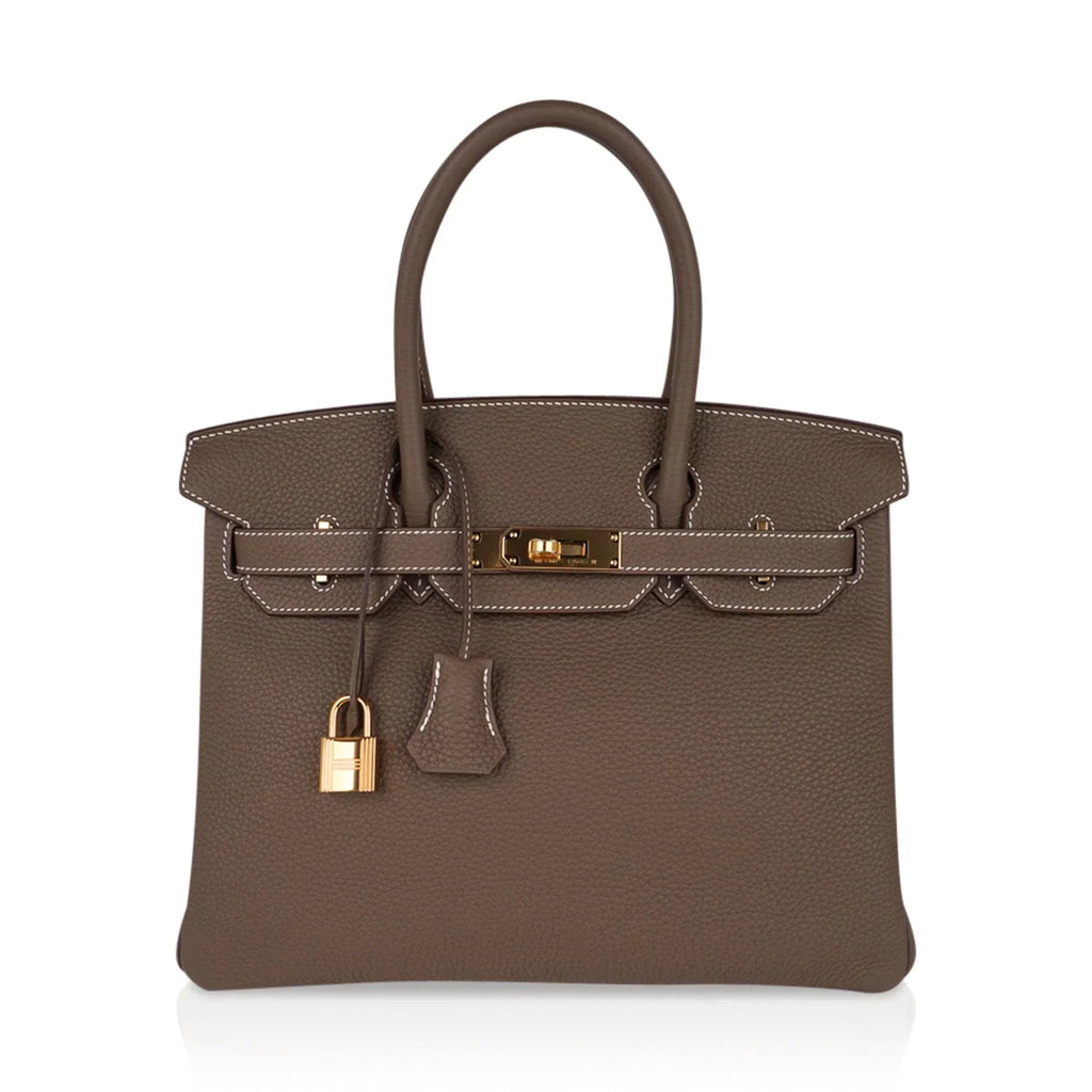 Birkin 30 Bag Etoupe (Taupe) Gold Hardware Togo Leather