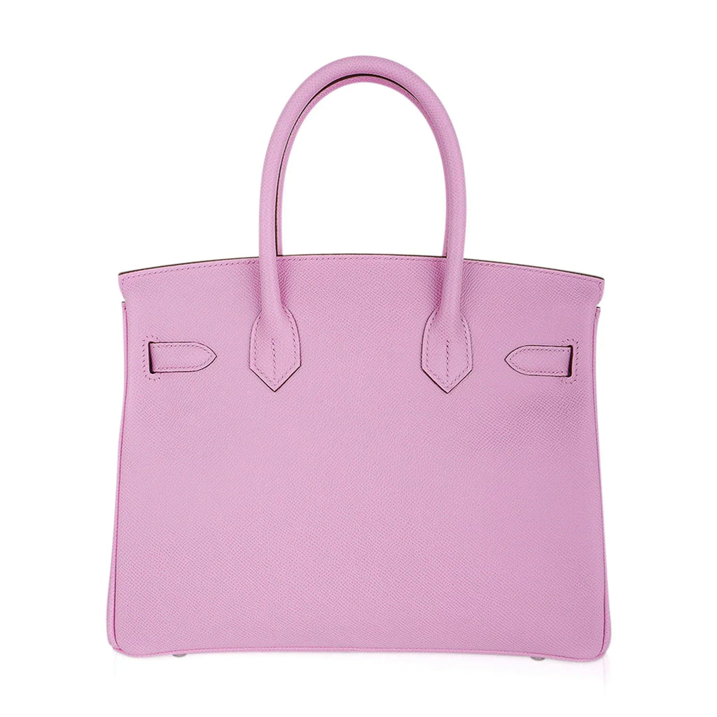 Birkin 30 Bag Mauve Sylvestre Epsom Leather with Palladium Hardware