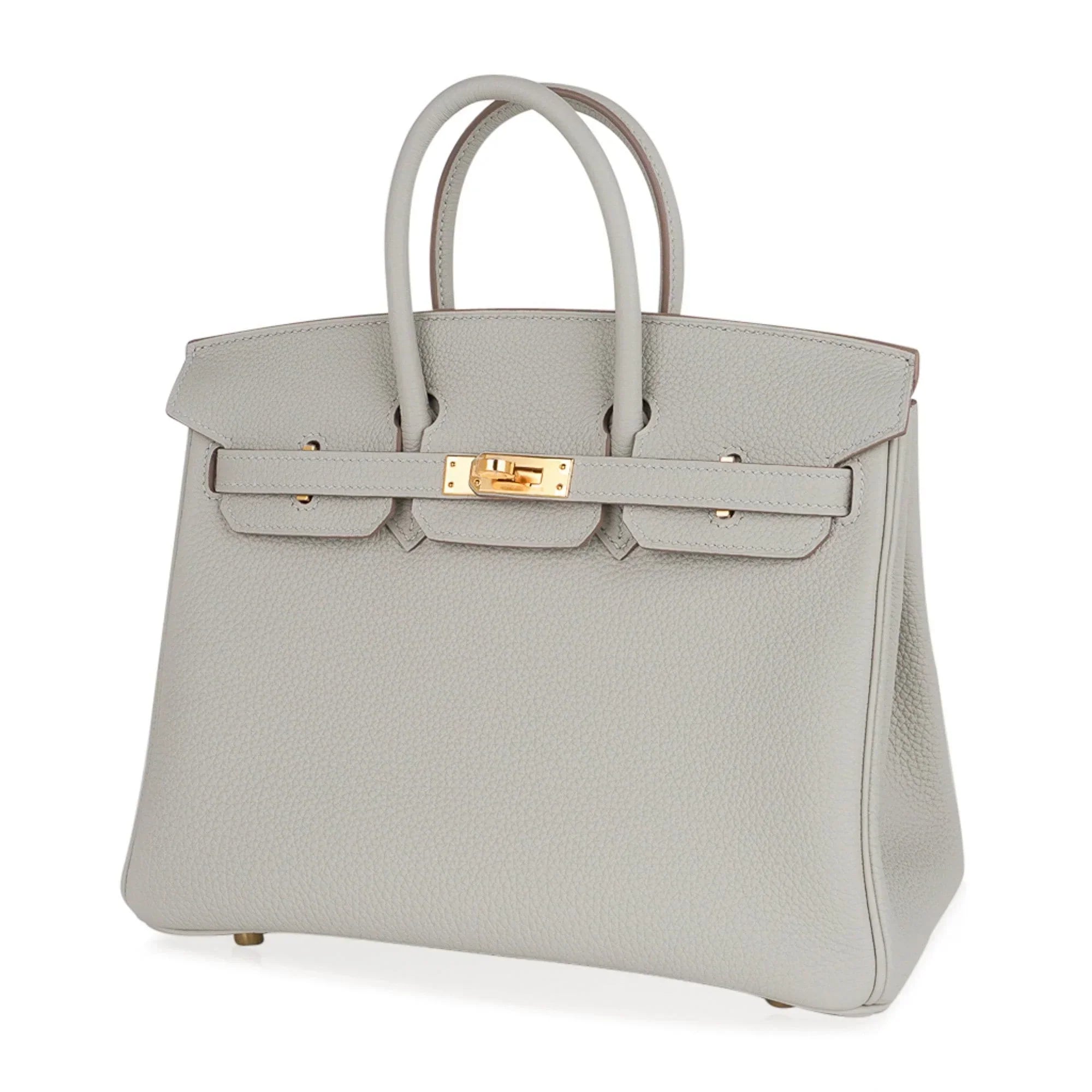 Birkin 25 Bag Gris Perle Togo Gold Hardware