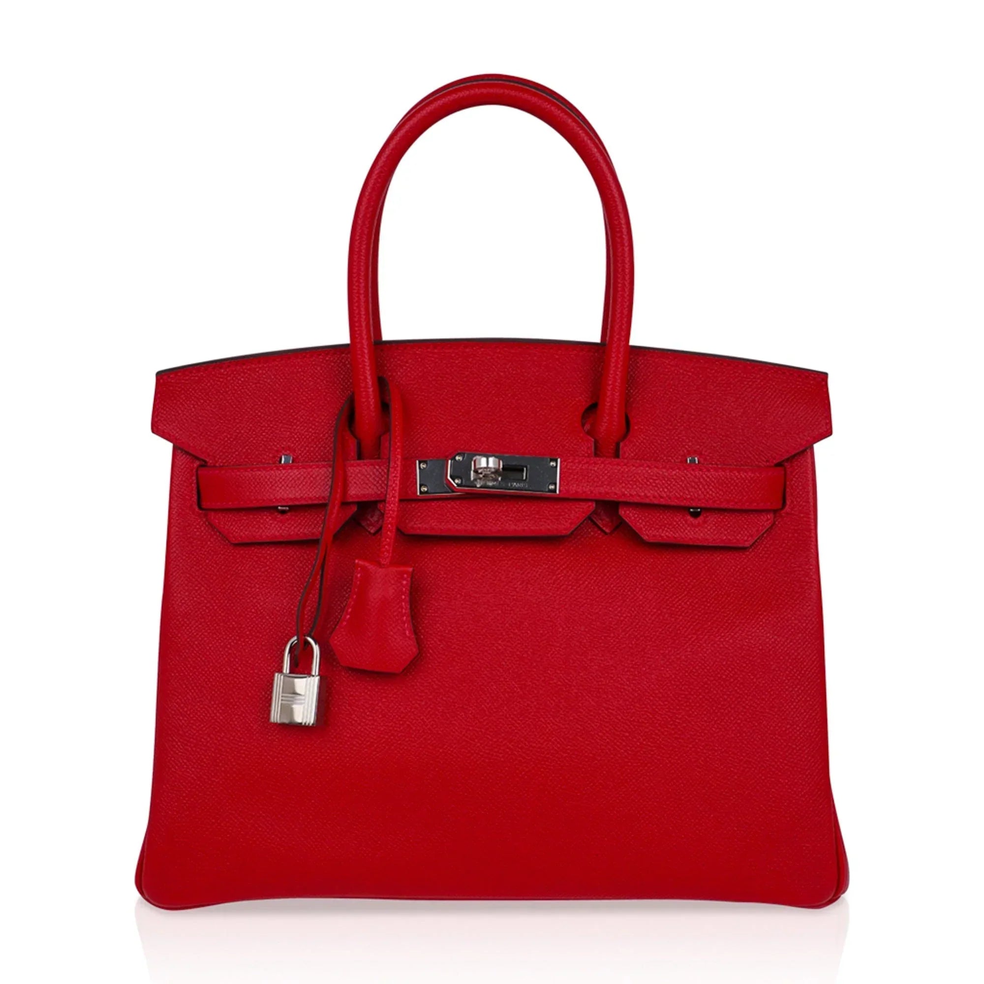 Birkin 30 Bag Rouge Casaque Epsom Leather with Palladium Hardware