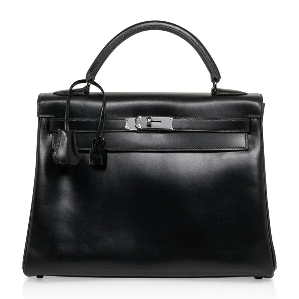 Kelly 32 So Black Bag Box Leather Limited Edition